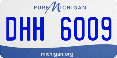 MI license plate DHH6009