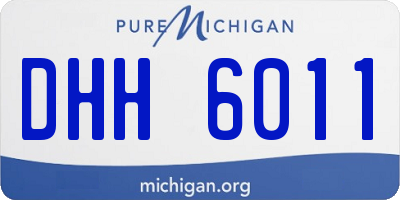 MI license plate DHH6011