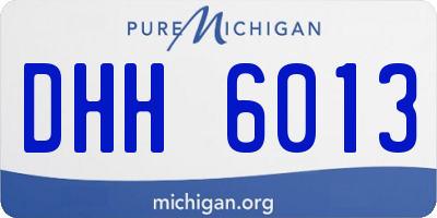 MI license plate DHH6013