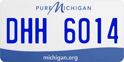 MI license plate DHH6014