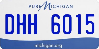 MI license plate DHH6015