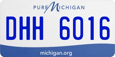 MI license plate DHH6016