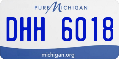 MI license plate DHH6018
