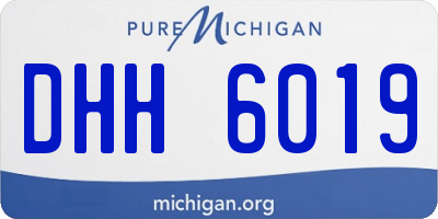 MI license plate DHH6019