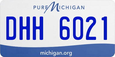 MI license plate DHH6021