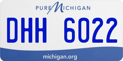 MI license plate DHH6022