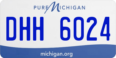MI license plate DHH6024