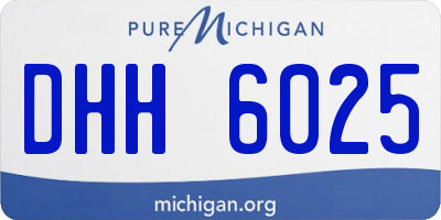 MI license plate DHH6025