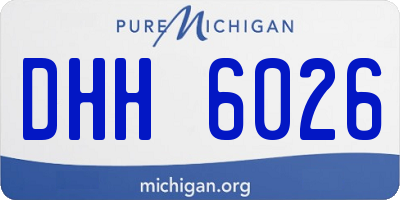 MI license plate DHH6026