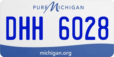 MI license plate DHH6028