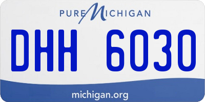 MI license plate DHH6030