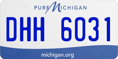 MI license plate DHH6031