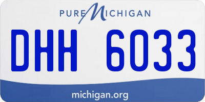 MI license plate DHH6033