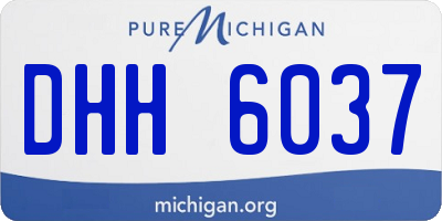 MI license plate DHH6037