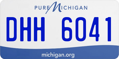 MI license plate DHH6041