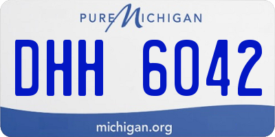 MI license plate DHH6042