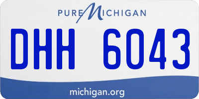 MI license plate DHH6043