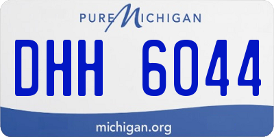 MI license plate DHH6044