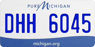 MI license plate DHH6045