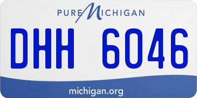 MI license plate DHH6046
