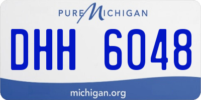 MI license plate DHH6048