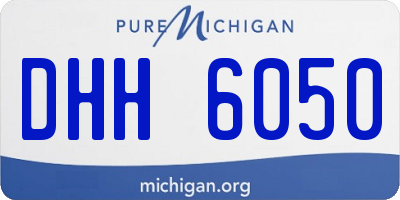 MI license plate DHH6050