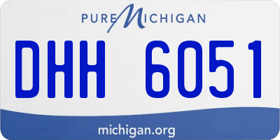 MI license plate DHH6051