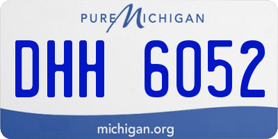 MI license plate DHH6052