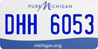 MI license plate DHH6053