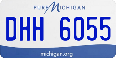 MI license plate DHH6055
