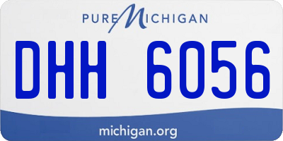 MI license plate DHH6056