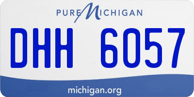 MI license plate DHH6057
