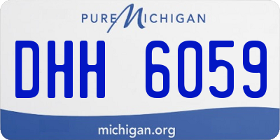 MI license plate DHH6059