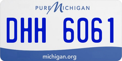MI license plate DHH6061
