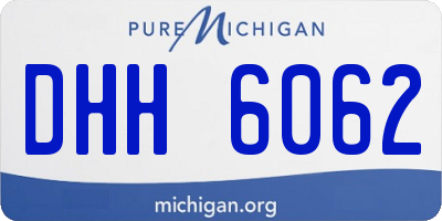 MI license plate DHH6062