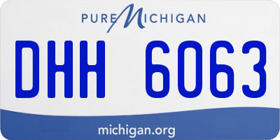 MI license plate DHH6063