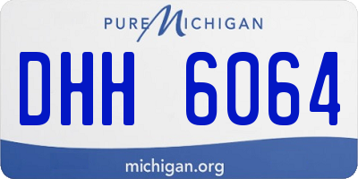MI license plate DHH6064