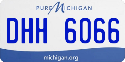 MI license plate DHH6066