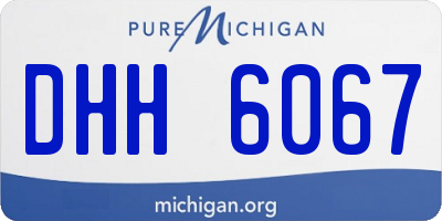 MI license plate DHH6067