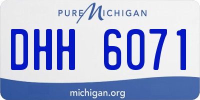 MI license plate DHH6071