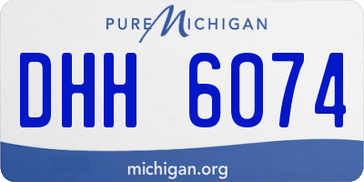 MI license plate DHH6074