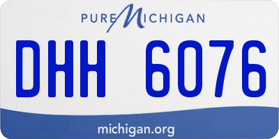 MI license plate DHH6076
