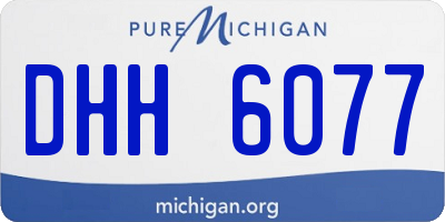 MI license plate DHH6077