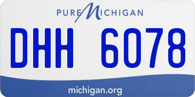 MI license plate DHH6078