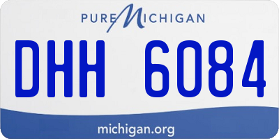 MI license plate DHH6084