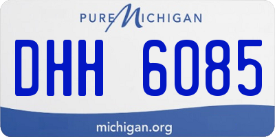 MI license plate DHH6085