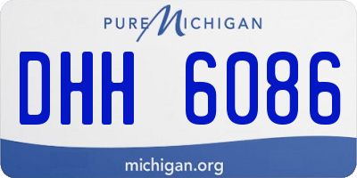 MI license plate DHH6086