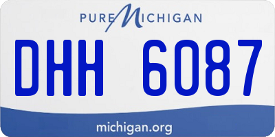 MI license plate DHH6087