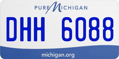 MI license plate DHH6088