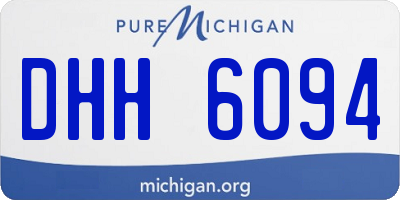 MI license plate DHH6094